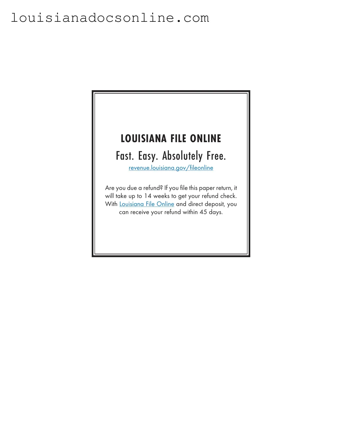 It 540 2D Louisiana Form